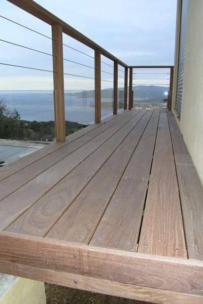 Plancher balcon en bois Ajaccio