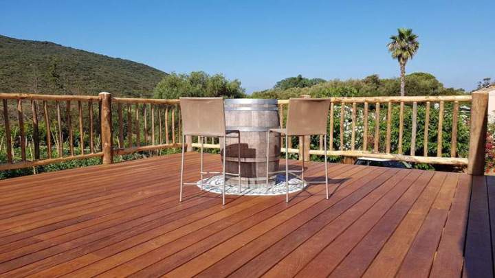 Aménagement extérieur terrasse bois Ajaccio