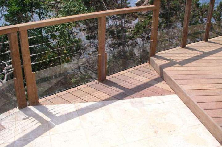 Terrasse bois maison moderne Ajaccio